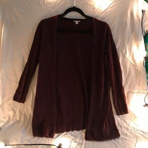 Burgundy cardigan
